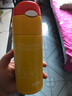 膳魔師（THERMOS）保溫杯吸管杯超輕防漏304不銹鋼兒童水杯成人可用車載旅行FHL 400FB-Y米菲杯套款400ml 曬單實(shí)拍圖