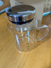 合慶高硼硅玻璃水杯帶刻度量杯帶蓋果汁飲料杯牛奶杯耐高溫家用喝水杯 大號帶蓋 750ml 曬單實(shí)拍圖