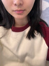 真維斯女裝2024冬季新款美式復(fù)古ins寬松外穿休閑插肩長袖衛(wèi)衣G2 A款酒紅色拼杏色8290 圓領(lǐng)常規(guī) M 170/88A 曬單實(shí)拍圖