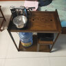 小型茶桌 移動(dòng)茶車(chē)茶臺燒水壺一體茶盤(pán)茶具實(shí)木茶桌家用帶輪泡茶臺陽(yáng)臺茶幾 胡桃色茶車(chē)(茶壺面板)+蓋板 曬單實(shí)拍圖