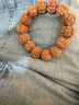 山中玉金剛菩提手串男尼泊爾爆肉雙龍紋原籽佛珠子文玩念珠送七夕禮物 五瓣爆肉23mm左右 曬單實(shí)拍圖
