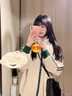 COZOK高端運動(dòng)品牌洋氣時(shí)尚運動(dòng)套裝女春秋鹽系穿搭撞色學(xué)院風(fēng)寬松衛衣休閑褲兩件套 杏色 （兩件套） L 【建議130-145斤】 曬單實(shí)拍圖