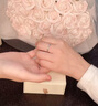 七可莫比烏斯925銀真鉆情侶戒指結婚七夕情人節禮物生日送女友老婆 曬單實(shí)拍圖
