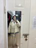 韓芯漫冬季假兩件棉服外套女秋冬款2024新款韓版寬松加厚棉襖學(xué)生棉衣 米白色時尚百搭潮流保曖羽棉襖絨服女 均碼(可備注碼數(shù)) 曬單實拍圖