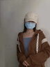 QGF條紋連帽開(kāi)衫衛(wèi)衣外套女新款春秋季美式復(fù)古潮流寬松顯瘦休閑上衣 粉紅色 M 【建議90-110斤】 曬單實(shí)拍圖