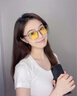 愛視達(dá)（EyeSavers）【2025新款】K01女款通勤時尚休閑葉黃素鏡片眼鏡不止防藍(lán)光抗疲 冰川透 曬單實(shí)拍圖