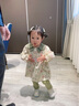 幼歌（YOUGE） 女童舒適森系連衣裙2023嬰幼兒可愛(ài)元氣娃娃領(lǐng)裙子 森林花園 90 cm 曬單實(shí)拍圖