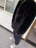 皮爾卡丹（pierre cardin）冬季2023新款男士皮草加厚狐貍毛皮毛一體仿貂皮大衣貂毛外套 三色毛 5XL 曬單實拍圖