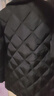 哥弟真的好（GIRDEAR）女裝菱格壓紋中長(zhǎng)款鴨絨羽絨服女A400742 黑 M (3碼) 曬單實(shí)拍圖