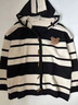 什靚孕婦裝秋冬套裝新品時(shí)尚長(cháng)袖條紋外套寬松遮肚孕婦上衣兩件套 黑色條紋開(kāi)衫外套(單件) L 曬單實(shí)拍圖