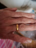 菜百首飾 黃金戒指 足金拋光情侶款活圈素面戒指（單）10-12號 足金 約3.67g 曬單實(shí)拍圖