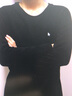 恒源祥男士保暖內衣男加絨含羊絨秋衣秋褲男套裝中老年秋冬穿純色加絨加厚款保暖衣保暖褲禮盒裝 升級款圓領黑色（含6%羊絨） XL(175/100) 曬單實拍圖