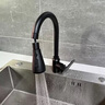 摩豪（Mohao）廚房水龍頭延伸器增壓花灑頭防濺水神器萬向通用洗菜盆接頭水嘴 黑色【通用安裝】增壓防濺 曬單實(shí)拍圖