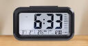 康巴丝（Compas）闹钟智能电子闹钟自动感光屏幕儿童学生闹钟WD877 黑色 实拍图