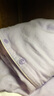 全棉時(shí)代（PurCotton）春夏男女士雙層紗布家居服套裝純棉睡衣舒適透氣不悶汗 柔霧紫(短褲) L (女165/男175) 曬單實(shí)拍圖