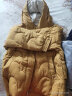 衣典零一（LEDIALYI）羽绒棉服女中长款2023冬季女装新款时尚韩版中年棉袄棉衣加厚外套 黄色 XL(推荐140-155斤) 实拍图