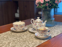 ROYAL ALBERT英國皇家阿爾伯特骨瓷茶具咖啡杯英式咖啡壺百年系列 英國印花壺杯碟組 3件套 曬單實(shí)拍圖