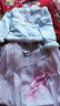 久愛(ài)久漢服女童秋冬季加絨加厚古風(fēng)連衣裙兒童拜年服小女孩中國風(fēng)套裝 藍粉色-加絨加厚套裝 150 (建議身高135-145cm) 曬單實(shí)拍圖