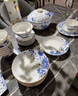 井瓷景德鎮(zhèn)青花骨瓷餐具整套裝筷子碟碗盤高檔酒店喬遷新居新婚送禮物 青花似錦 丨6人食丨 36頭 曬單實拍圖