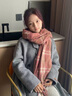 安提諾伯情侶圍巾冬季高檔款圍脖女士禮盒生日禮物女高級感送女朋友老婆 干枯玫瑰粉圍巾一件-禮盒裝 曬單實拍圖