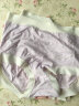 猫人孕妇内裤女莫代尔蚕丝抗菌怀孕期专用孕早中晚期高腰托腹大码短裤 A组：蜜桃+粉色+紫色 L（适合106-125斤） 实拍图