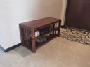 簡韻 烏金木全實木換鞋凳家用門口穿鞋凳式鞋架進門穿鞋凳入門長凳子 烏金木換鞋凳【80厘米-木面】 曬單實拍圖