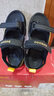 巴布豆童鞋男童涼鞋夏季新款中大童孩子防滑耐磨輕便軟底男孩兒童沙灘鞋 BBD-XT0173黑金 35碼 鞋內長(cháng)22.5cm 曬單實(shí)拍圖
