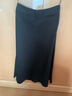 名師路緞面優(yōu)雅半身裙女夏裝新款商務(wù)風(fēng)通勤中長(cháng)裙傘裙純色垂墜感A字裙 黑色88 M 曬單實(shí)拍圖