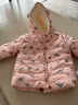 G.DUCKKIDS兒童輕薄羽絨服男童女童寶寶女孩冬季2023新款洋氣嬰兒加厚外套 粉色小鳥(niǎo)【建議拍大一碼】 90 建議身高80-90cm年齡2-3歲 曬單實(shí)拍圖