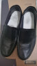 宜驰（EGCHI）商务休闲鞋男皮鞋大码套脚头层牛皮中年鞋子 36274 黑色 39 实拍图