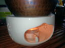 祥業(yè)新款日式暖茶溫茶爐煮茶爐陶瓷底座蠟燭加熱爐保溫爐圍爐煮茶器具 櫻花溫茶爐(小號)-月白 曬單實(shí)拍圖