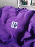啄木鳥(niǎo)棉衛衣女秋冬新款加絨加厚長(cháng)袖設計感小眾時(shí)尚洋氣寬松上衣潮 紫色加絨 3XL【建議150-180斤】 曬單實(shí)拍圖