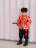 寧悠寶寶過年衣服冬裝喜慶新年唐裝男女加厚兒童拜年服寶寶男童新年裝 刺繡金龍上衣 110 曬單實拍圖