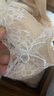 曼妮芬無鋼圈女士胸罩性感聚攏蕾絲內(nèi)衣舒適軟支撐文胸20812337 11A 撞色膚 80B 曬單實(shí)拍圖