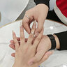 DR ED一對(duì)莫桑鉆對(duì)戒男女款結(jié)婚對(duì)戒求婚禮物七夕送女友 【長(zhǎng)相廝守對(duì)戒 一克拉 閉口】 曬單實(shí)拍圖
