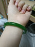 CHOMEL KINSEY碧綠手鐲女少女波菜綠圓條年輕琉璃款美人條送女友情人節七夕禮物 菠菜綠手鐲59-60mm建議115-130斤 曬單實(shí)拍圖