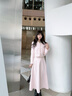 Mandy Zhang法式粉色花紗小香風(fēng)a字半身裙女春季高腰氣質(zhì)長(cháng)款裙子 櫻花粉-半身裙 S 曬單實(shí)拍圖