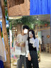 織迷（weave infatuations）黑色減齡牛仔背帶褲女韓版寬松闊腿褲秋冬冬2021新款小眾設計褲子 黑色 L 時(shí)尚減齡，出街 曬單實(shí)拍圖