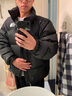 北面（The North Face）1996經(jīng)典美版700蓬羽絨服 男女立領(lǐng)防水防撕裂鵝絨加厚保暖防寒服 黑色（經(jīng)典款） M /建議65kg 曬單實(shí)拍圖