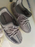 阿迪達(dá)斯 （adidas）椰子鞋三葉草男鞋夏季女鞋Yeezy 350椰子350Boost網(wǎng)面透氣跑步鞋 FZ1267 芝麻灰 灰色 38 曬單實(shí)拍圖