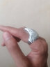 富貴鹿 雄鷹銀戒指男士食指 925銀指環(huán)飛鷹指單身潮流個(gè)性復古銀飾 19# 曬單實(shí)拍圖