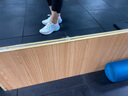 特步（XTEP）女鞋運動(dòng)鞋秋冬季戶(hù)外潮流增高學(xué)生休閑跑步鞋網(wǎng)面透氣健步鞋子 帆白/泡沫藍2/復古粉(店長(cháng)推薦) 38 曬單實(shí)拍圖