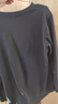 班尼路春秋季打底衫t恤男加絨加厚圓領(lǐng)保暖內(nèi)衣服青少年230g重磅長袖男 【親膚絨】-黑#純色 XL【聚熱保暖 不懼嚴寒】 曬單實拍圖