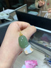 嘉達寶亞和田玉無(wú)事牌吊墜18k金鑲水滴吊墜項鏈晴水掛件女玉佩送老婆禮物 18k金大款湖水綠吊墜贈送925銀鏈 曬單實(shí)拍圖