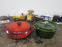 酷彩（Le Creuset）進(jìn)口琺瑯鍋26/30cm鑄鐵海鮮鍋燜蒸燉煮鍋多功能微壓鍋廚房好物 【4-6口之家】紅色 30cm 曬單實(shí)拍圖
