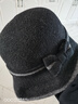 嵐朵蘭中年媽媽氣質(zhì)羊毛漁夫帽秋冬季時(shí)尚卷邊保暖盆帽優(yōu)雅圓頂禮帽 黑色 蝴蝶結 均碼 56-58cm 曬單實(shí)拍圖