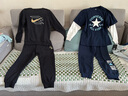 NIKE 3BRAND 耐克男女童衛(wèi)衣+褲子2件套2025兒童衛(wèi)衣長褲套裝 正黑色 140 /68 【建議身高128-140cm】 曬單實拍圖