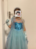 忆爱爱莎公主裙子夏季冰雪奇缘艾莎女童连衣裙六一儿童节裙子礼物 冰雪蓝 120码（建议身高110-120cm） 实拍图