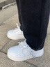 CHGF增高鞋男士隱形內(nèi)增高男鞋厚底小白鞋男休閑鞋子男耐磨松糕板鞋男 白色 增高8cm 41 曬單實(shí)拍圖