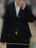 汐蔓嬌職業(yè)裝女裝套裝小西裝外套女秋冬款職場(chǎng)面試正裝時(shí)尚氣質(zhì)工作西服 白色襯衫+雙扣黑色西裝 2XL 碼(重120-130) 曬單實(shí)拍圖